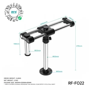 Soporte Brazo Doble Microscopio RF4 RF-022