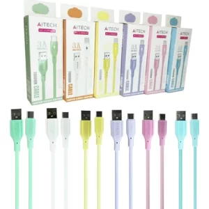 Cable Usb Aitech Pvc Fast Charging 3a Tipo C 1m