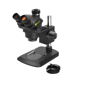 MICROSCOPIO KaiLiwei TRINOCULAR 7050tv-B1 BLACK Adapt. cam. + Aro led 144