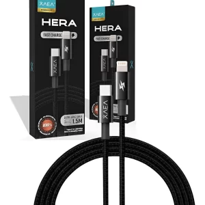 Cable xaea C a Lightning Carga Rapida De 1.5mt Negro