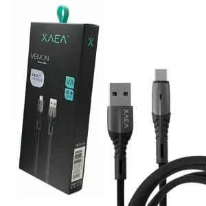 Cable USB Micro XAEA VENON 4.4A MOD114 V8 Mallado Reforzado metal